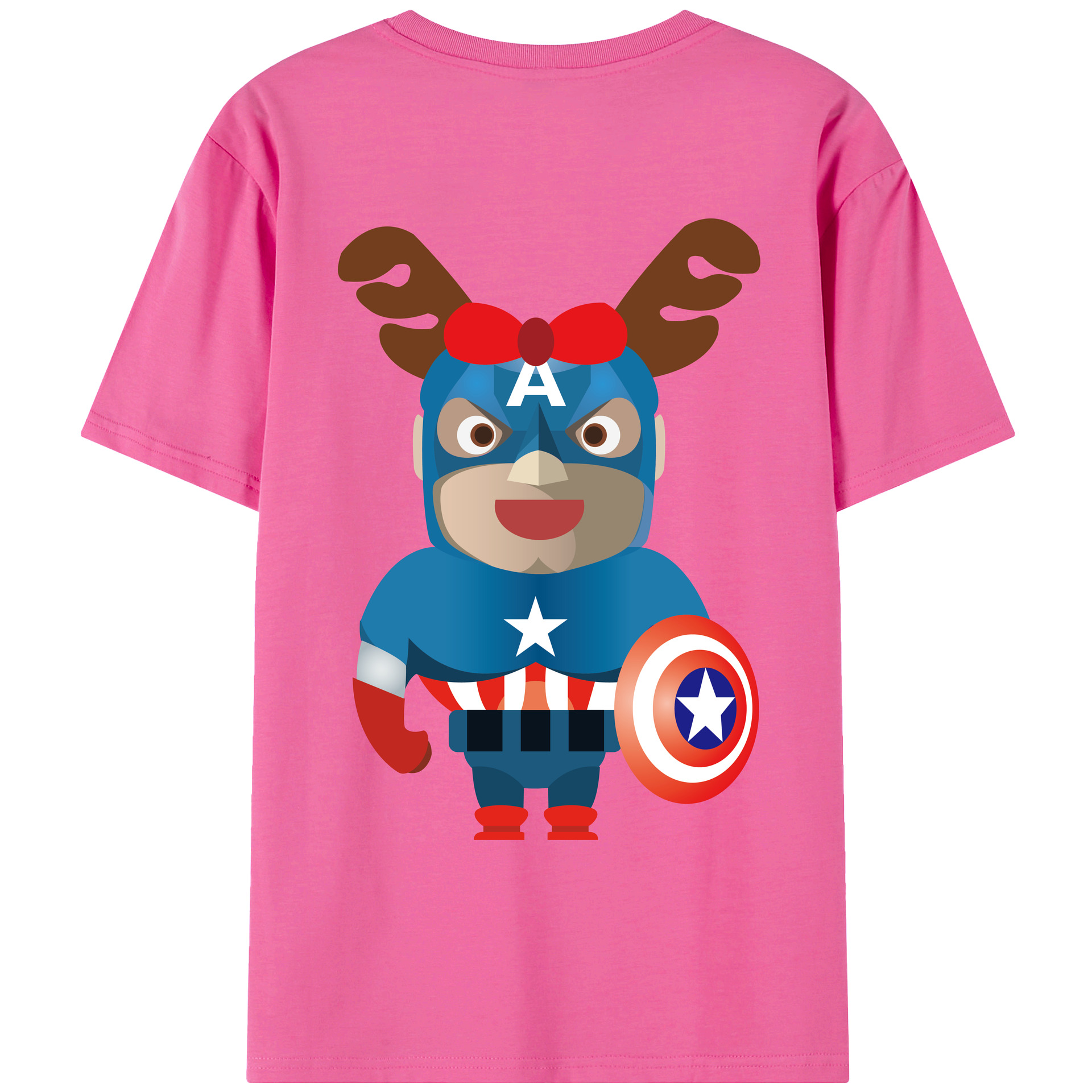 （画像用） アベンジャーズ The Avengers レディース半袖Tシャツ(バックプリント)